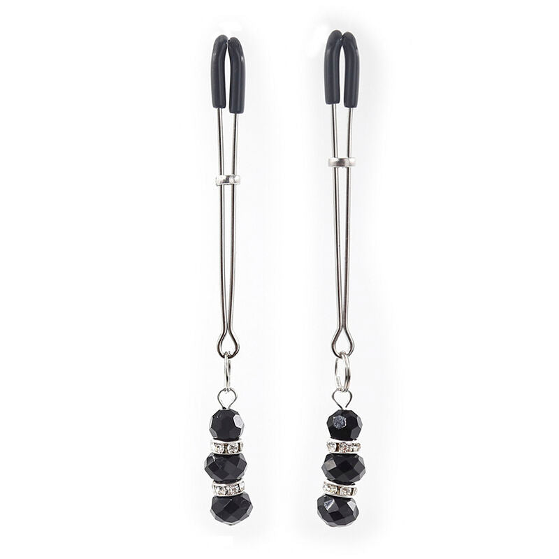 OHMAMA FETISH Pinzas Con Piedrecitas Cristal – Accesorio Elegante Para Estimulación Sensible
