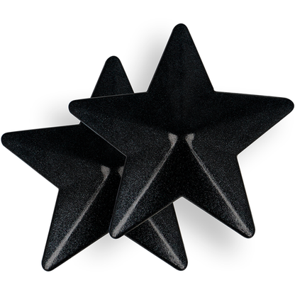 COQUETTE Cubre Pezones Estrellas Negras – Diseño Elegante Para Expresar Sensualidad Artística