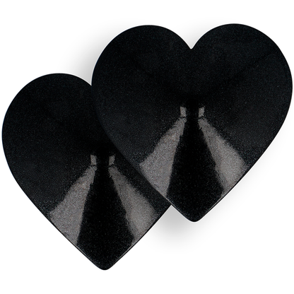 Comprar COQUETTE Chic Desire – Cubre Pezones Con Diseño Elegante En Forma De Corazones Negros-Noxtic