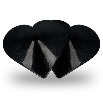 Comprar COQUETTE Chic Desire – Cubre Pezones Con Diseño Elegante En Forma De Corazones Negros-Noxtic