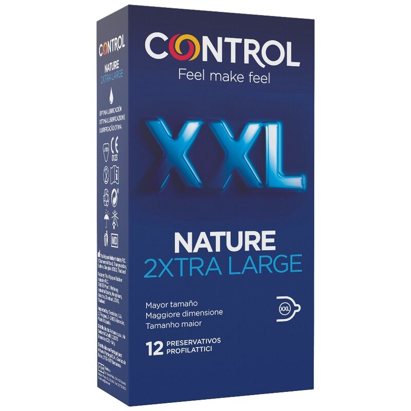 Comprar CONTROL Nature 2Xtra Large Preservativos XXL – Comodidad Premium Para Placer Seguro-PRESERVATIVOS-Noxtic