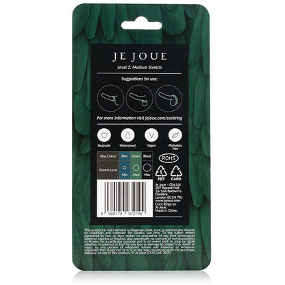 Comprar JE JOUE Anillo Silicona Verde – Estrangulamiento Medio Para Placer Controlado-Noxtic