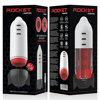 Comprar JAMYJOB Rocket – Masturbador Con Tecnología Soft Compression Y Vibración Para Placer Sensorial-Noxtic