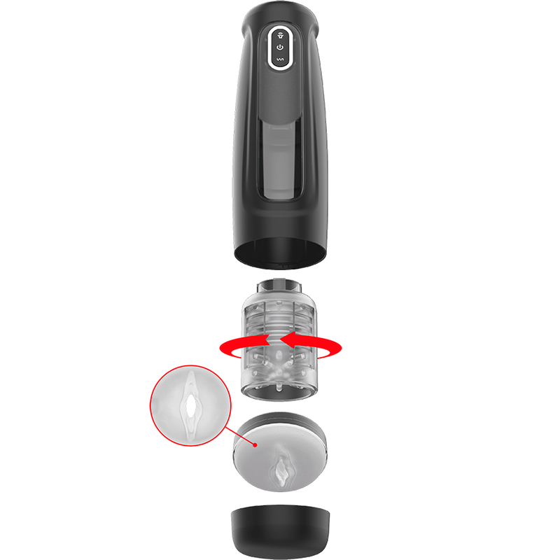 JAMYJOB Tornado Masturbador 360 Rotate Tech – Innovador Diseño Para Experiencia Sensorial Inigualable