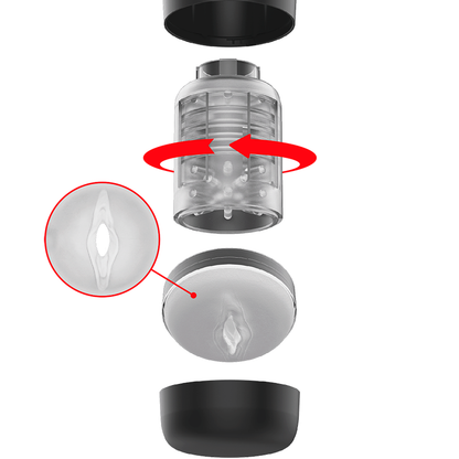 JAMYJOB Tornado Masturbador 360 Rotate Tech – Innovador Diseño Para Experiencia Sensorial Inigualable