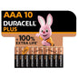 Comprar DURACELL Batería Alcalina AAA Plus Power Blister 10 Unidades – Energía Confiable Para Dispositivos Electrónicos-Noxtic