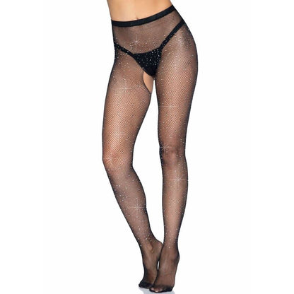 Comprar LEG AVENUE Medias De Red Con Abertura – Diseño Seductor Para Realzar Tu Feminidad-Noxtic