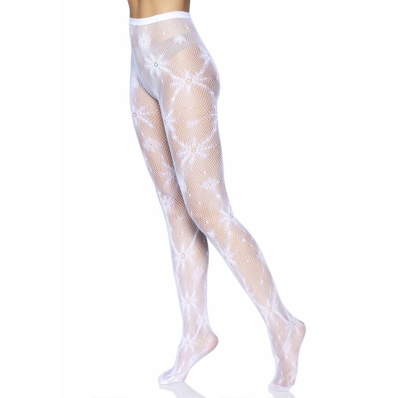 Leg Avenue Medias Copos De Nieve Talla Única – Lencería Elegante Para Ocasiones Especiales