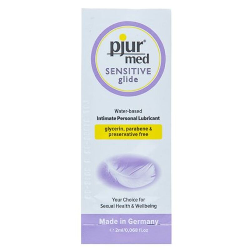 Comprar PJUR Med Sensitive Glide Lubricante Base Agua 2 ML – Fórmula Suave Para Membranas Mucosas Sensibles-Noxtic