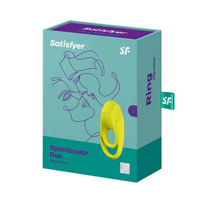 Comprar Satisfyer Spectacular Duo Anillo Vibrador Amarillo – Diseño Innovador Para Placer Compartido-Noxtic