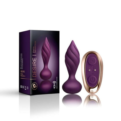 Stimolatore anale ROCKS-OFF Desire Purple – Dilatatore compatto con vibrazioni profonde
