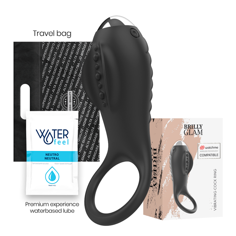 Comprar BRILLY GLAM Alan Anillo – Anillo Vibrador Con Tecnología Inalámbrica Para Parejas-Noxtic
