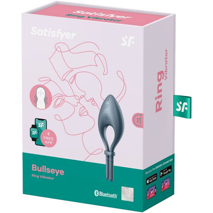 Comprar Satisfyer Bullseye Anillo Vibrador App Gris – Diseño Elegante Con Ajuste Personalizado Para Confort Ideal-Noxtic