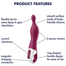 Satisfyer Amazing 1 Vibrador Punto A Berry – Estimulador Recargable Con Potentes Vibraciones