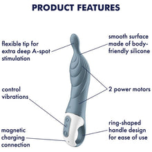 Satisfyer A-Mazing 2 Vibrador Punto A Gris – Vibrador Recargable Resistente al Agua Con Diseño Ergonómico