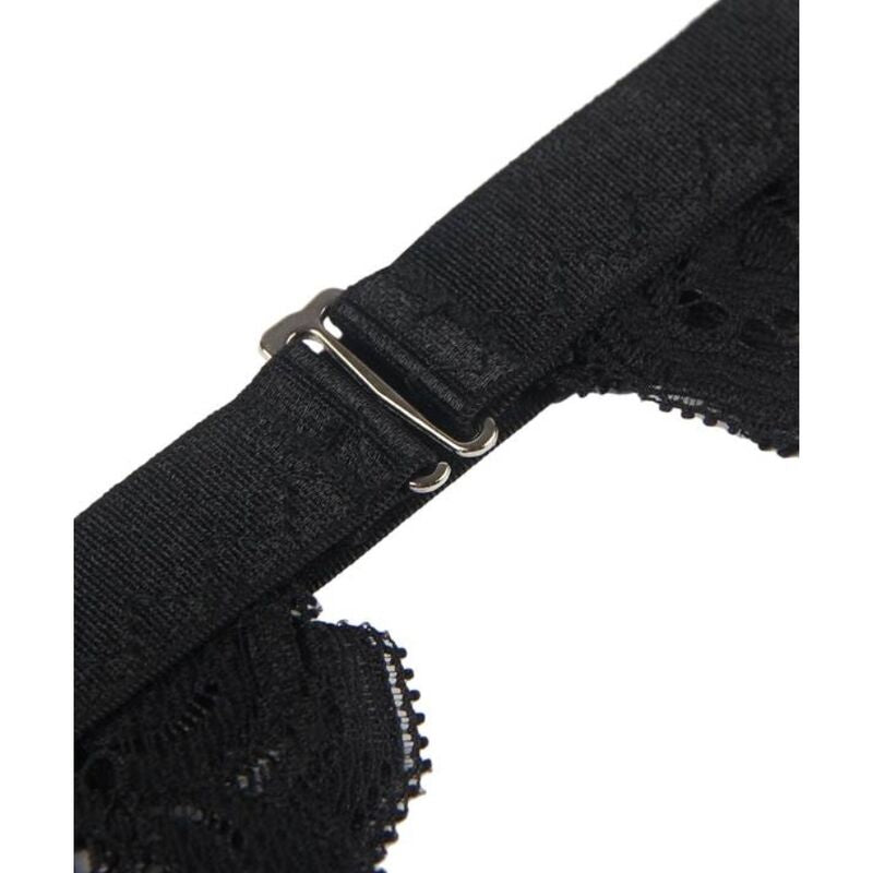 SUBBLIME SET - THREE-PIECE BRA + GARTER BELT + THONG L/XL