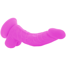 DIVERSIA - LILAC VIBRATING FLEXIBLE REALISTIC DILDO 21.5 CM -OR- 4.5 CM