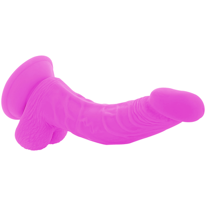 DIVERSIA Dildo Realístico Flexible Lila – Vibración Intensa Con Diseño Adaptable