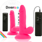 Comprar DIVERSIA Dildo Realístico Flexible Rosa 17 Cm – Experiencia Sensorial Única Con Vibración-Noxtic