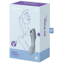 Satisfyer Curvy Trinity 3 Gris – Estimulador Recargable Con Diseño Elegante Y Versátil