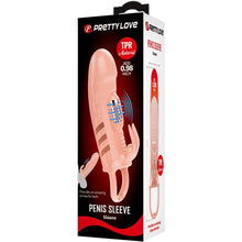 PRETTY LOVE Sloane Natural Rabbit Penis Sleeve – Progettato ergonomicamente per il piacere sensoriale