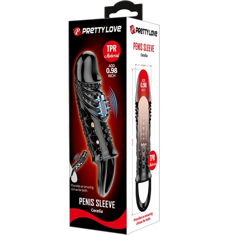 PRETTY LOVE Cecelia Funda Para Placer – Diseño Con Vibrador Integrado Para Sensaciones Intensas