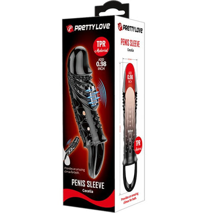 PRETTY LOVE Cecelia Funda Para Placer – Diseño Con Vibrador Integrado Para Sensaciones Intensas