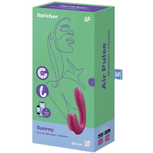 Satisfyer Sunray Red – Stimolatore con controllo tramite app e design adattabile