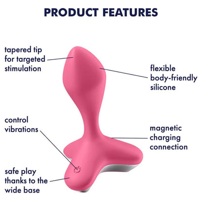 Satisfyer Game Changer Plug Rosa – Vibrador Con Diseño Ergonómico Para Placer Intenso