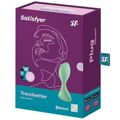 Satisfyer Trendsetter Plug Vibrator App Nero – Giocattolo innovativo per il piacere condiviso con telecomando