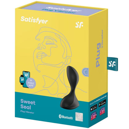 Satisfyer Sweet Seal Plug Nero – Vibratore con design ergonomico e connettività tramite app