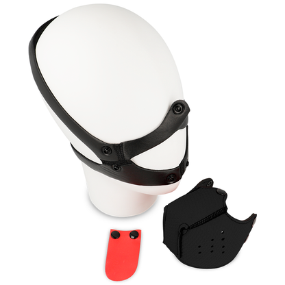 OHMAMA FETISH Bozal Perro Negro – Diseño Exclusivo Con Materiales De Alta Calidad Para Comodidad Durante El Uso