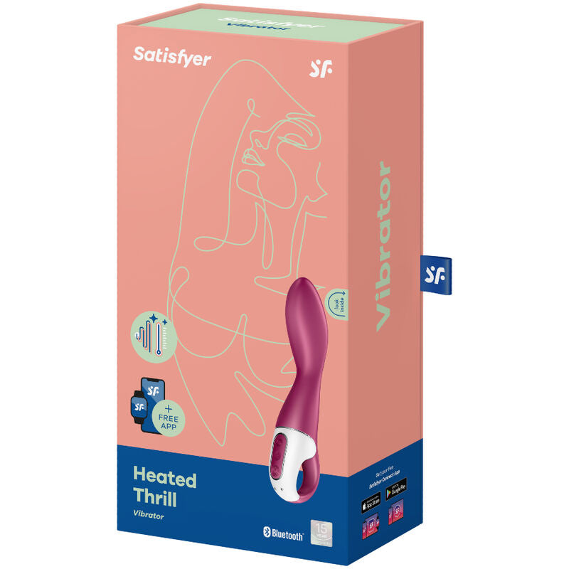 Satisfyer Heated Thrill Vibrador Punto G – Estimulador Recargable Con Diseño Ergonómico Y Silicona Hipoalergénica