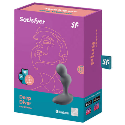 Satisfyer Deep Diver Plug Grigio – Vibratore wireless per un'esperienza sensoriale