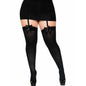 Comprar Leg Avenue Medias Altas Con Lacito Negro One Size – Elegancia Y Sofisticación Para Tu Lencería-Noxtic