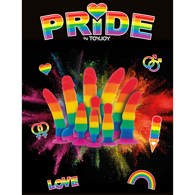 Comprar PRIDE Dildo Bandera LGBT 19 CM – Diseño Vibrante Para Celebrar La Diversidad-Noxtic