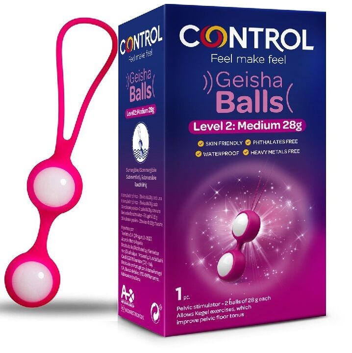 Comprar CONTROL Geisha Balls Nivel II 28G – Bolas De Silicona Médica Para Bienestar Sexual-Noxtic