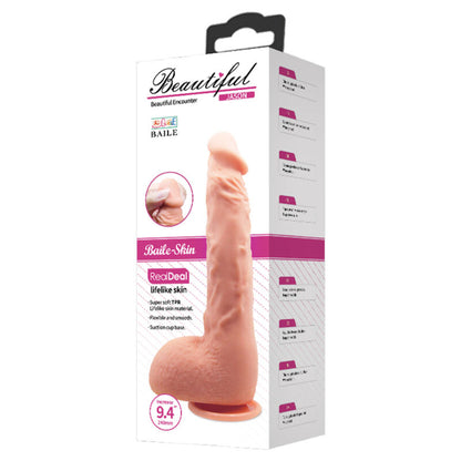 Comprar BAILE Dildo Realista Jason Natural 24 Cm – Diseño Curvo Para Estimulación Precisa-Noxtic