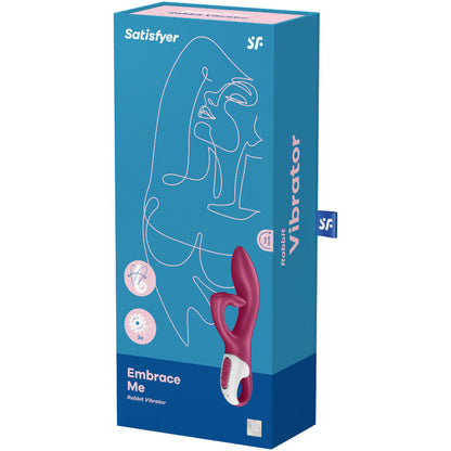 Vibratore Satisfyer Embrace Me Rosso – Design ergonomico con silicone medico per un piacere intenso