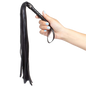 Comprar SECRETPLAY Látigo Negro – Juguete Erótico De Cuero Sintético Para Experiencias Sensoriales-Noxtic