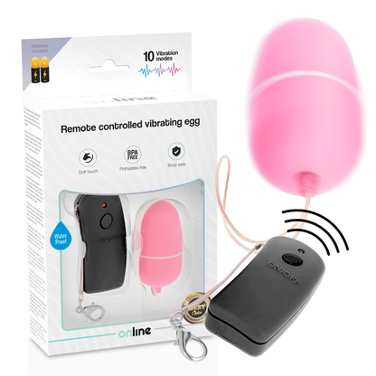 Comprar ONLINE Huevo Vibrador Con Mando Control Remoto Rosa – Estimulador Inalámbrico Para Placer Compartido-Noxtic