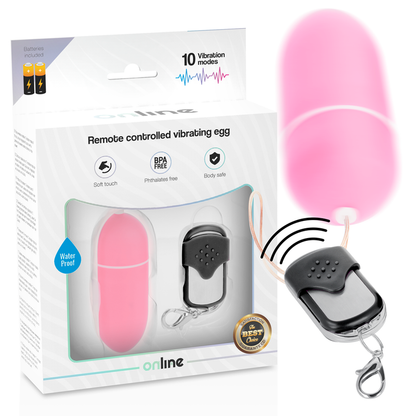 Comprar ONLINE Huevo Vibrador Control Remoto L Rosa – Diseño Ergonómico Para Diversión Compartida-Noxtic