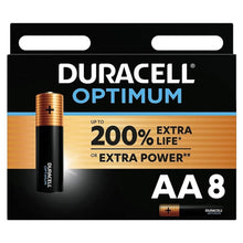 Comprar DURACELL Optimum 200 Pilas Alcalinas AA LR6 Blister 8 – Potencia Duradera Para Dispositivos Diarios-Noxtic