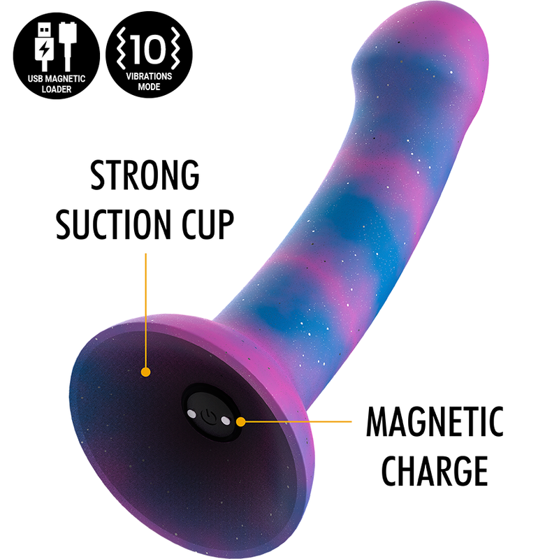 MYTHOLOGY DION GALACTIC DILDO M – Vibrador Con Diseño Elegante Y Tecnología Inalámbrica