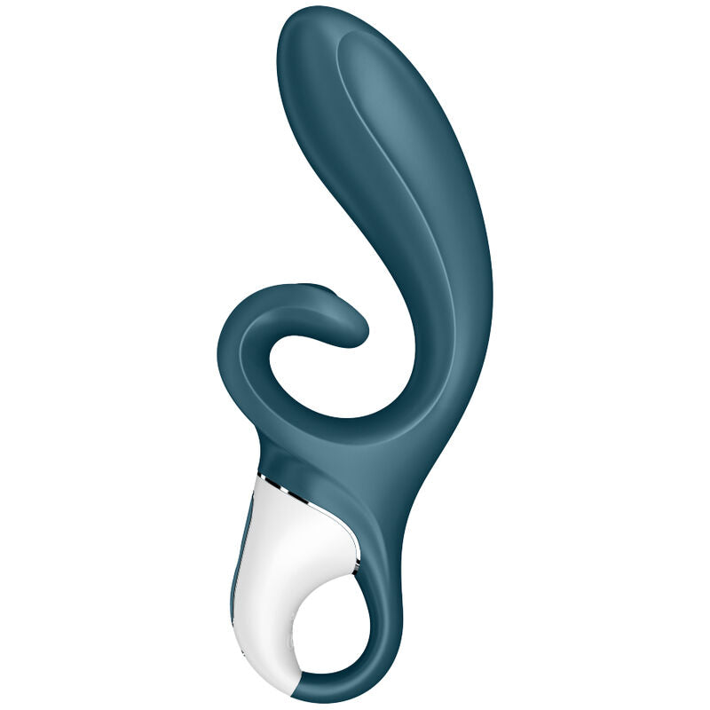 Satisfyer Hug Me Rabbit Vibrator App Blu – Vibratore ricaricabile con controllo mobile