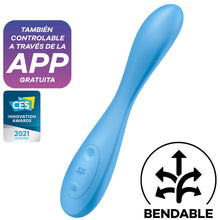 Comprar Satisfyer G-Spot Flex 4 Plus Azul – Vibrador Recargable Con Conexión App Para Experiencia Sensorial-Noxtic
