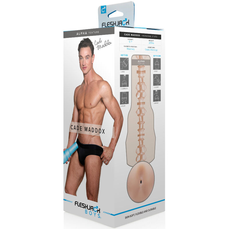 FLESHJACK Cade Maddox Alpha – Masturbador Ergonómico Para Una Experiencia De Placer Única