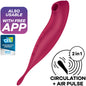 SATISFYER - TWIRLING PRO+ STIMULATOR AND VIBRATOR APP GREEN