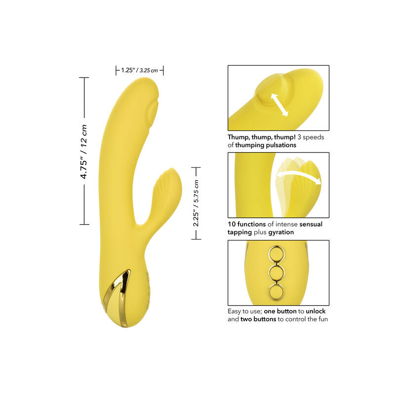 CALEXOTICS San Diego Seduction – Vibratore ricaricabile con 10 funzioni per un'esperienza sensoriale unica