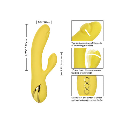 CALEXOTICS San Diego Seduction – Vibratore ricaricabile con 10 funzioni per un'esperienza sensoriale unica